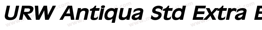 URW Antiqua Std Extra Bold Wide字体转换